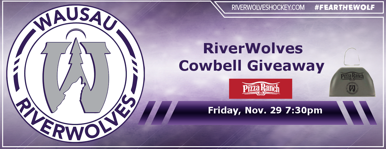 RiverWolves Hockey Cowbell Giveaway large